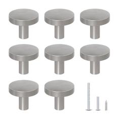 Imagem de DonYoung Pacote com 8 puxadores de armário e gaveta, puxador de porta de celeiro dobrável - puxadores redondos elegantes para porta de celeiro deslizante bi-dobrável, cozinha, cômodas, armário e