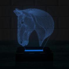 Imagem de Luminária Led 3D Cavalo Abajur