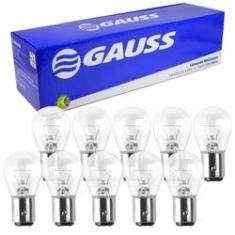 Imagem de 10 Lâmpada Gauss Miniatura Incolor 21/5W 24V BAY15D 2 Polos GL1034B