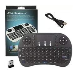 Imagem de Mini Teclado Wireless Keyboard Com Touchpad Usb Android Console E Tv
