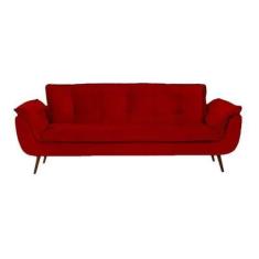 Imagem de Sofá Chesterfield Luxo Opala Sala/Recepção/Escritório Suede Vermelho -