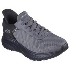 Imagem de Skechers Tênis masculino Hands Free Slip-ins Squad Chaos-Balanced Edge, Cinza escuro, 38