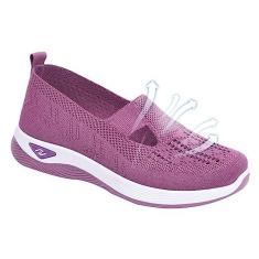 Imagem de Tênis ortopédicos femininos | Sapatos caminhada sem cadarço Sapatos caminhada ortopédicos para mulheres | Mocassins e slip-ons femininos Zapatillas Ortopedias Para Mujer | Sapatos caminhada mulheres