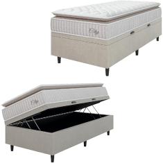 Imagem de Cama Box Solteiro com Colchão Molas Ensacadas City Pillow Top Hellen - Prince