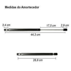 Imagem de Amortecedor Tampa Traseira Porta Malas C3 Cinoy 2003 à 2011 YN-AMIM001