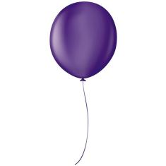 Imagem de Balão Profissional Premium Uniq 16" 40cm - Roxo Purple - São Roque - 10 Unidades