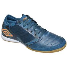 Imagem de Tênis Futsal Umbro Chaleira OF72154 Verde/Branco/Laranja