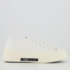 Imagem de Tênis Coca Cola Daytona Key Leather Feminino Branco e Off White-Feminino