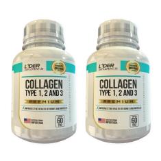 Imagem de Colágeno Tipo 1, 2 E 3 Com Vit + C Caps 500Mg Kit Com 2 Potes