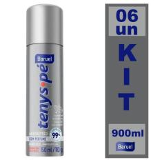 Imagem de Kit 6 Antisséptico Aerossol s/ Perfume Tenys Pé Baruel 150ml