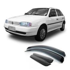 Imagem de Calha de Chuva Volkswagen Gol G2 1996 a 2002 4 Portas TG Poli Defletor Portas Protetor Janelas