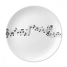 Imagem de Blue Jumpg Music 5-le Prato decorativo de porcelana Salver Prato de jantar