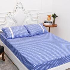 Imagem de Lençol King Estampado Com Elástico Malha 100% Algodão Macio - Meta Mar