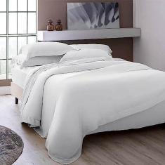 Imagem de Jogo de Cama King 400 Fios Kacyumara Bambu Bali 04 Peças Branco