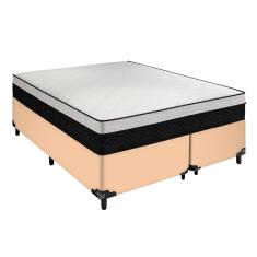 Imagem de Cama Box Bege Arezzo Black White Queen Portobel