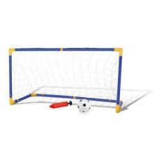 Imagem de Kit Jogo De Futebol Chute A Gol Com Trave Grande Completo - Dm Toys