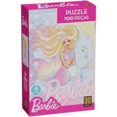 Imagem de Quebra Cabeca Barbie Brilhante 100 Pecas Grow