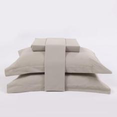 Imagem de Jogo de cama 200 fios essential King Bege