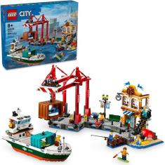 Imagem de 60422- LEGO® City - Porto à Beira-mar com Navio de Carga