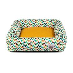 Imagem de Cama de Cachorro Impermeável com Zíper Hanna 73x73 Flags