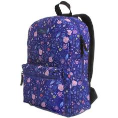 Imagem de Mochila G Princesas Blue Flowers, Dermiwil, 37839,  Estampa Floral