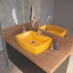 Imagem de Cuba RT50 C/Torneira Luxo+Válvula 7/8"+Sifão+Flexível - Compace