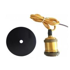 Imagem de Pendente Gold e27 - Fio de Tecido Colorido