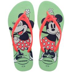 Imagem de Chinelo Havaianas Infantil slim Disney 31/2 Verde Jardim par