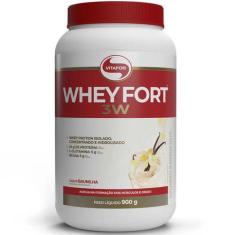 Imagem de Whey Fort 3W Whey Protein 3W Vitafor 900G Baunilha