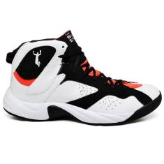 Imagem de Tenis De Basquete Dunk Adrenaline Branco, Preto E Laranja