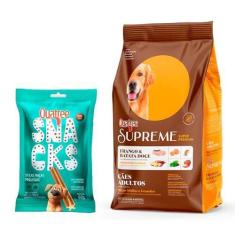 Imagem de Ração Quatree Supreme Cães Adultos Raças Médias e Grandes Frango e Batata Doce 20kg + Surpresa