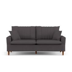 Imagem de Sofá Living 3 Lugares 180cm com Almofadas Veras D05 Suede Cinza - Mpozenato