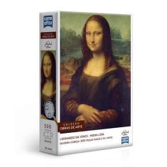 Imagem de Quebra Cabeça 500 Peças Leonardo Da Vinci Mona Lisa Monalisa - Toyster