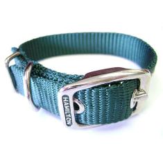 Imagem de Coleira para cães Hamilton Deluxe Nylon Verde Escuro 1,6x40cm