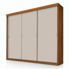 Imagem de Guarda Roupa Casal Ímola 3 Portas de Correr Carvalho New Off White Pin
