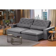 Imagem de Sofá Modular 4 Lugares 2.30M Retrátil E Reclinável Cinza