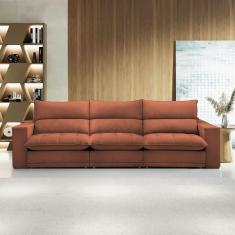 Imagem de Sofá 4 Lugares Martinho Retrátil Boucle Terracota  - Celflex