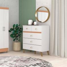 Imagem de Gaveteiro Azera Branco Camarim