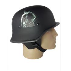 Imagem de Capacete coquinho estilo militar Scooter Elétrica Moto Preto Sons Of A
