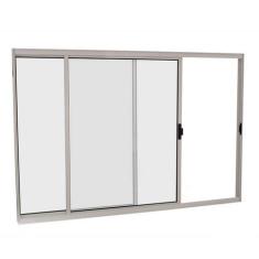 Imagem de Janela de Correr em Alumínio 100 x 120 x 6 cm 2 Folhas V. Incolor Esqu