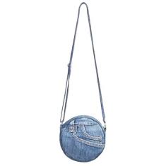 Imagem de Bijoux de Ja Upcycling Bolsa tiracolo tiracolo feita à mão em jeans azul feita à mão para mulheres, 19 x 19 cm, Jeans azul, Medium