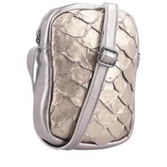 Imagem de Bolsa de Couro Pirarucu Tiracolo Elissa-Feminino