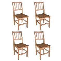 Imagem de Conjunto 4 Cadeiras Confort Em Madeira De Lei Maciça Sala De Jantar