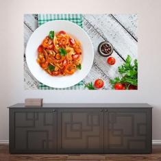 Imagem de Painel Adesivo de Parede - Comida Italiana - Macarrão - Restaurante - 