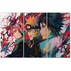 Quadro decorativo Pain Akatsuki Desenho Anime Arte Naruto para sala quarto  em Promoção na Americanas