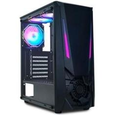 Gabinete Gamer K-Mex Infinity Streamer III CG-A2G8 - RGB ATX 3 FANs Preto -  Gabinete Gamer - Magazine Luiza