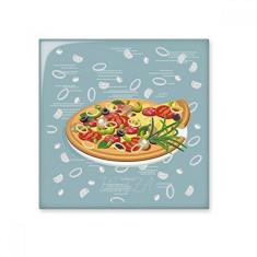 Imagem de Cebola Pizza Itália Tomate Foods Adesivo brilhante de ejo de cerâmica pedra adornada