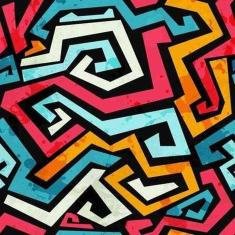 Imagem de Papel De Parede Adesivo Abstrato Geométrico 0177 0,58X3,00M