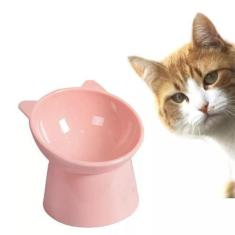 Imagem de Comedouro Bebedouro Gatos E Pet Alto Elevado Em Plástico - Fluffie