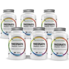 Imagem de 6x Treonato (Magnésio + Treonina) 600Mg 60 Caps Flora Nativa
